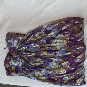 Nicole Miller gold and purple mini